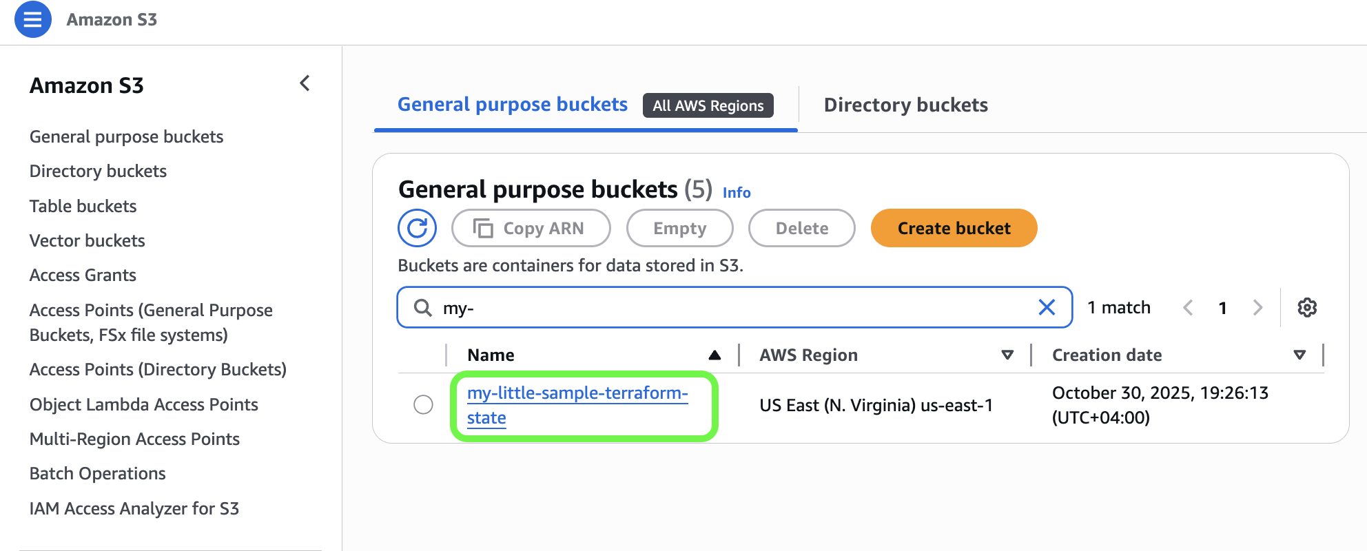 S3 Bucket for State Files
